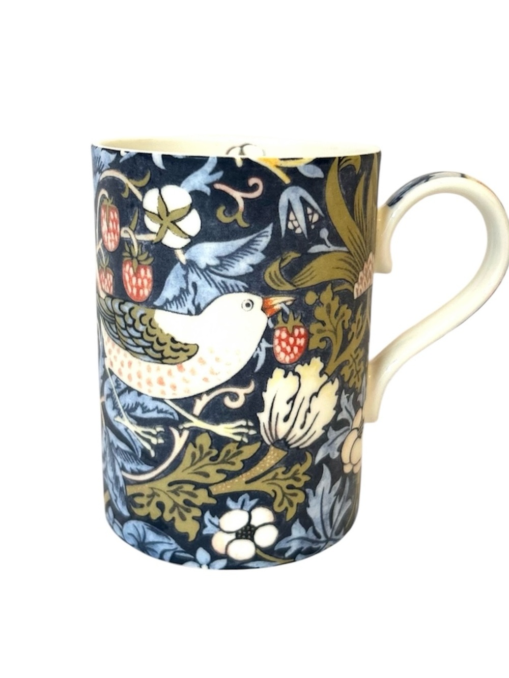 Royal Worcester Fine Bone China Mug iconic Morris & Co Strawberry Thief Design